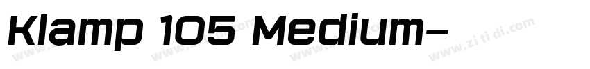 Klamp 105 Medium字体转换